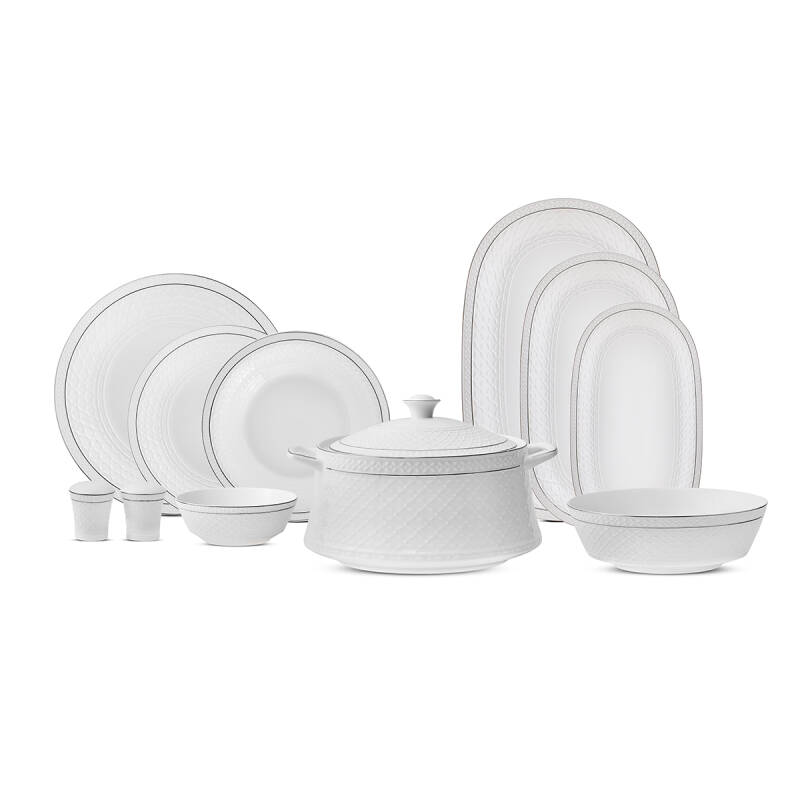 Aryıldız Almada Platin 60 Parça 12 Kişilik Yemek Takımı - 7