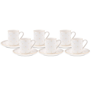 Aryıldız Dore 12 Parça 6 Kişilik Kahve Fincan Takımı 90 ml - 3