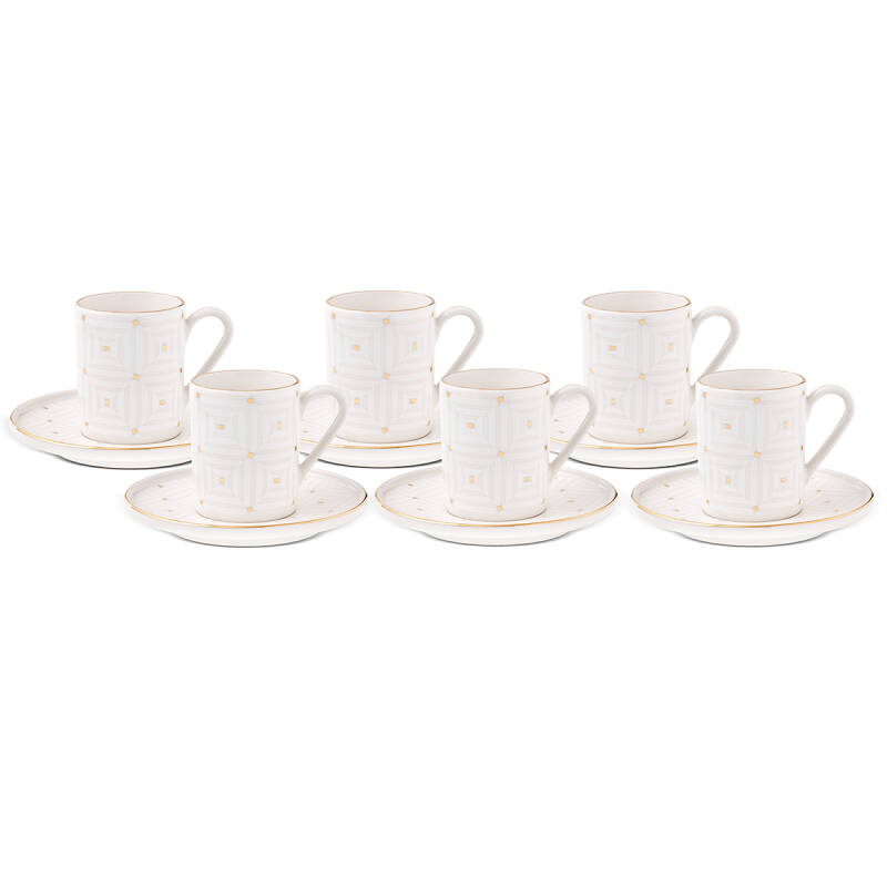 Aryıldız Dore 12 Parça 6 Kişilik Kahve Fincan Takımı 90 ml - 3