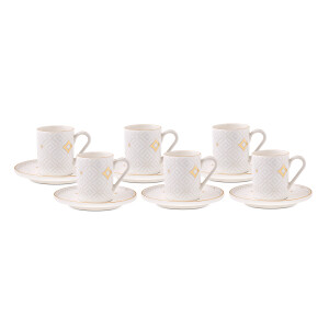 Aryıldız Elina 12 Parça 6 Kişilik Kahve Fincan Takımı 90 ml - 4