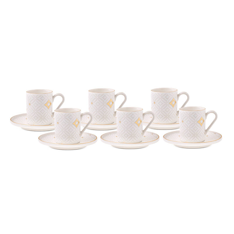 Aryıldız Elina 12 Parça 6 Kişilik Kahve Fincan Takımı 90 ml - 4