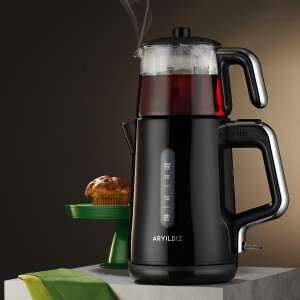 Aryıldız Tea Perfect Çay Makinesi Siyah Krom - ARYILDIZ