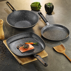 Aryıldız Truecook 3 Parça Wok + Krep + Grill Tava Seti - ARYILDIZ