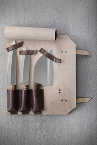HELMANGAL Beta Seri Bıçak ve Bufalo Et Kesme Tahtası Set - 2
