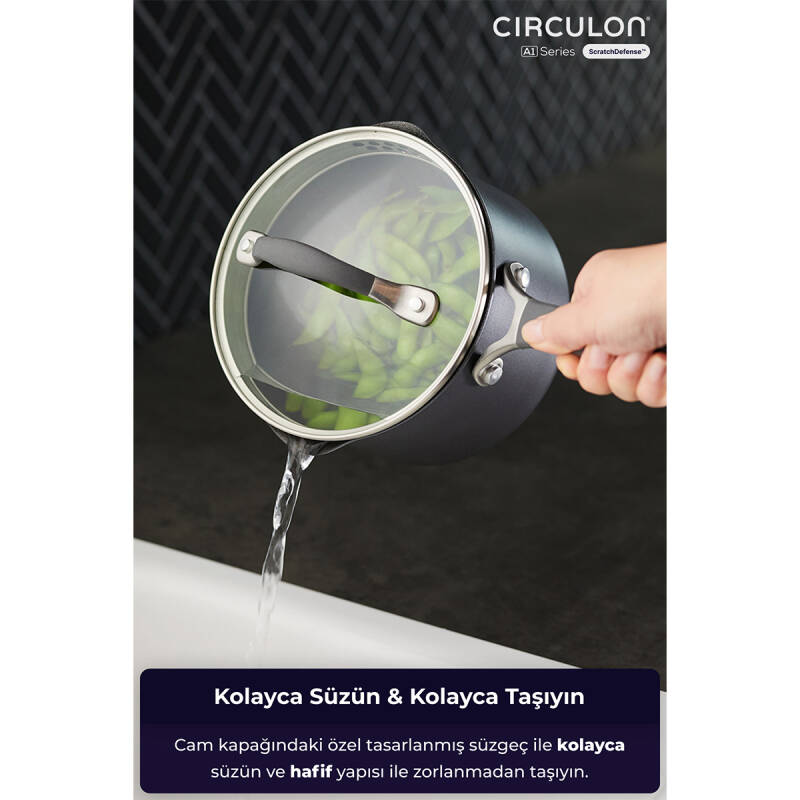 Circulon 16 cm Kapaklı Sos Tenceresi - 5