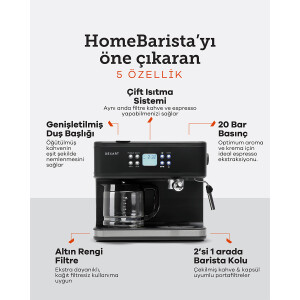 Dexart Home Barista 3-in-1 Filtre Kahve & Espresso Makinesi - 3