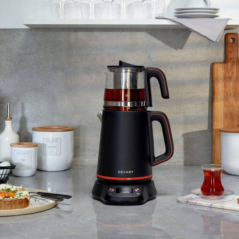 Dexart Perfect Tea Dijital Çay Makinesi Siyah Çelik - 4