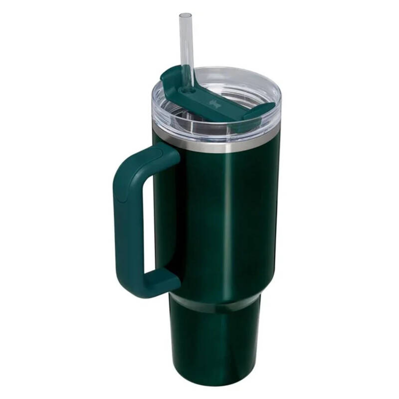 Stanley Quencher Pipetli Termos Bardak 1.18 Lt Metalik Yeşil - 2