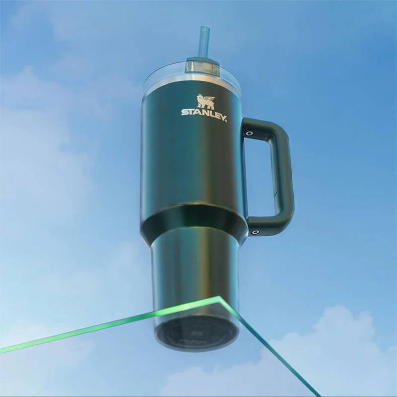 Stanley Quencher Pipetli Termos Bardak 1.18 Lt Metalik Yeşil - 4