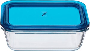 Zest Glass Rendeli Saklama Kabı 780cc Mavi - Paşabahçe